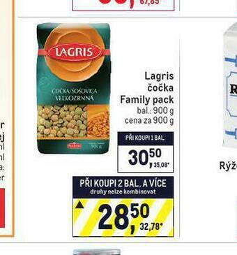 Makro Lagris čočka family pack nabídka