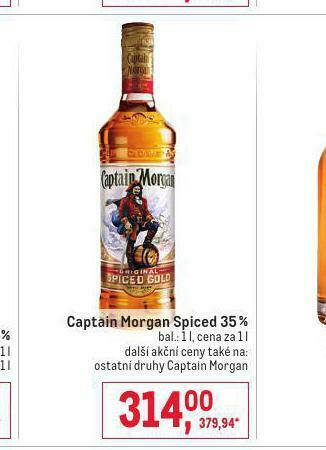 Makro Captain morgan spiced 35% nabídka