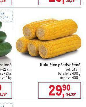 Makro Kukuřice předvařená nabídka
