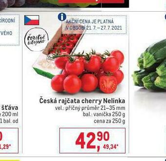 Makro Česká rajčata cherry nelinka nabídka