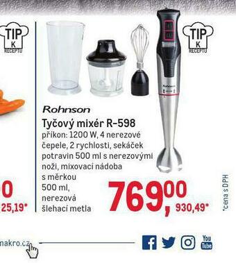 Makro Tyčový mixer rohnson nabídka