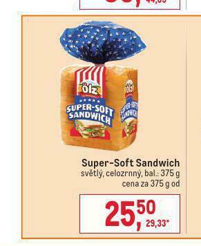 Makro Super soft sandwich nabídka