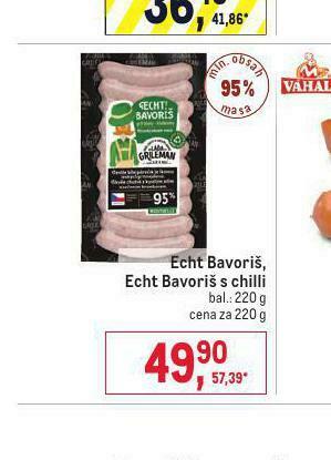 Makro Echt bavoriš s chilli nabídka