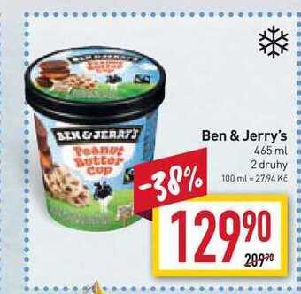 Billa Ben & jerry's 465 ml nabídka