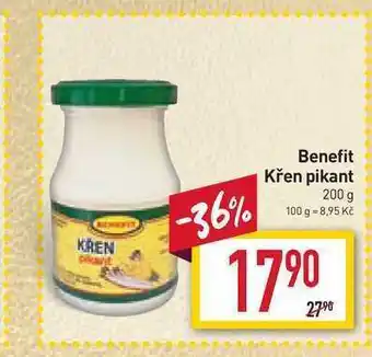 Billa Benefit křen pikant 200 g nabídka
