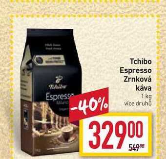 Billa Tchibo espresso zrnková káva 1 kg nabídka