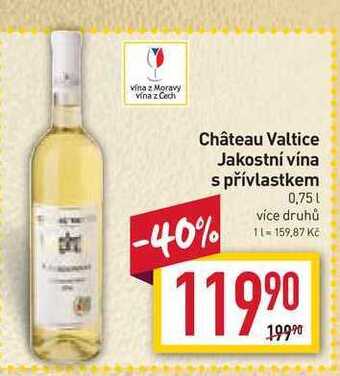 Billa Château valtice jakostní vína s přívlastkem 0,75l nabídka