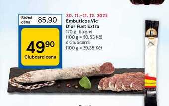 Tesco Embutidos vic d'or fuet extra 170 g nabídka