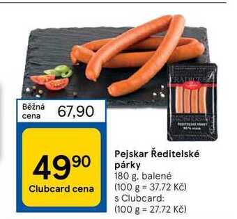 Tesco Pejskar ředitelské párky 180 g nabídka