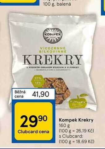 Tesco Kompek krekry 160 g nabídka