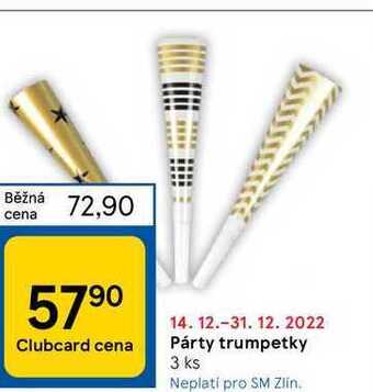 Tesco Párty trumpetky 3 ks nabídka