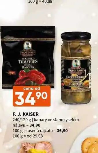 Terno F. j. kaiser 240/120 g | kapary ve slanokyselém nálevu nabídka