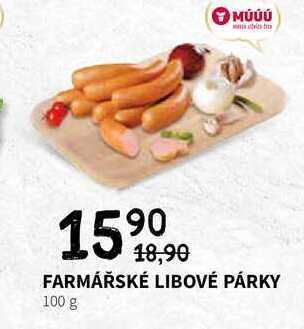 Terno Farmářské libové párky 100 g nabídka