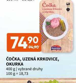 Terno Čočka, uzená krkovice, okurka 400 g nabídka