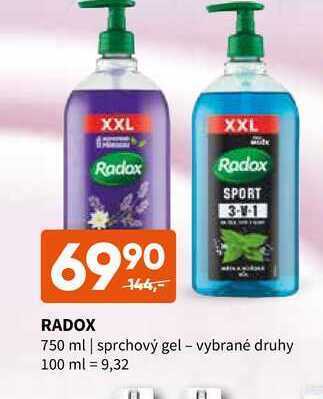 Terno Radox 750 ml | sprchový gel nabídka