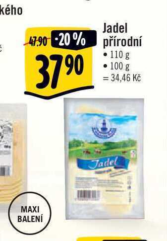 Albert Jadel přírodní 110 g nabídka