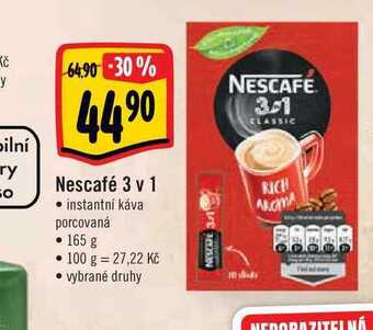 Albert Nescafé 3 v 1 165 g nabídka