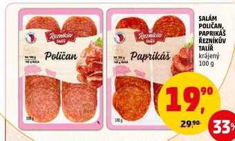 Penny Market Salám poličan řezníkův talíř, 100 g nabídka