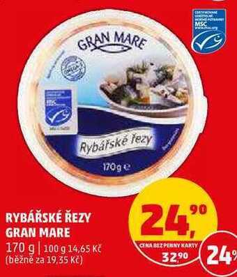 Penny Market Rybářské řezy gran mare, 170 g nabídka