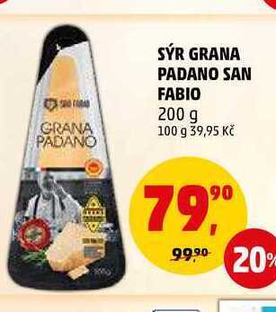 Penny Market Sýr grana padano san fabio, 200 g nabídka