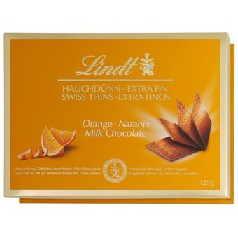 Rohlik.cz Lindt thins orange mléčná čokoláda s příchutí pomeranče nabídka