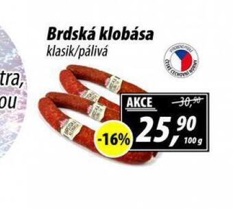 ZEMAN Brdská klobása nabídka