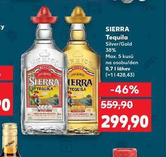 Kaufland Sierra tequila nabídka