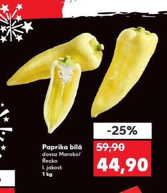 Kaufland Paprika bílá nabídka