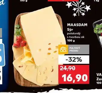 Kaufland Maasdamer sýr nabídka