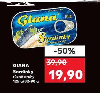 Kaufland Giana sardinky nabídka