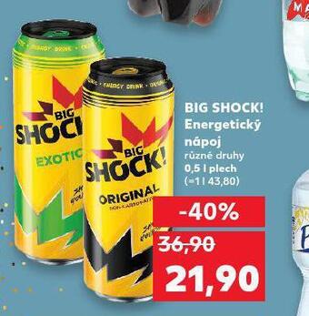 Kaufland Big shock! energetický nápoj nabídka