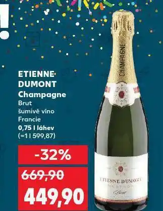 Kaufland Etienne dumont champagne nabídka