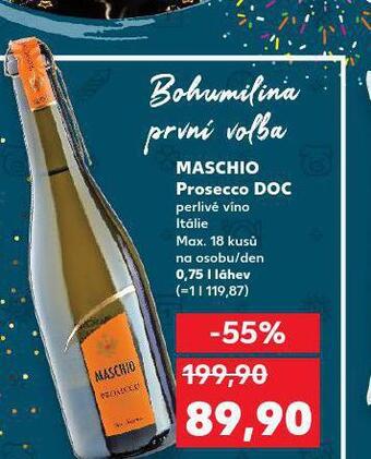 Kaufland Maschio prosecco doc nabídka