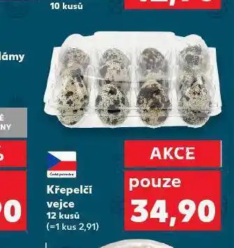 Kaufland Křepelčí vejce 12 ks nabídka