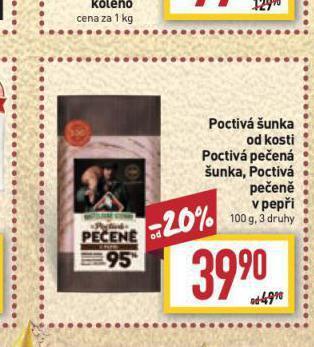Billa Pečená šunka nabídka