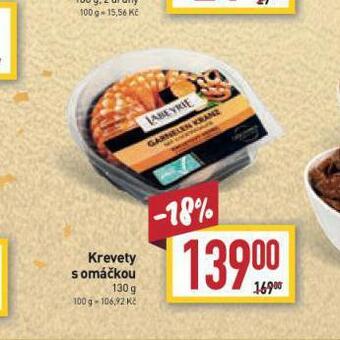 Billa Krevety s omáčkou nabídka