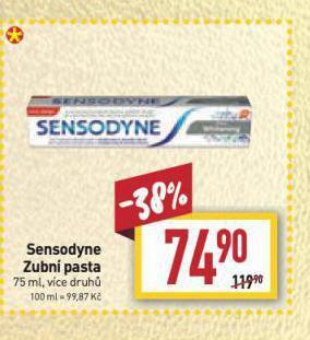 Billa Sensodyne zubní pasta nabídka