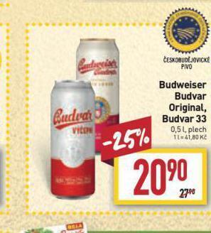 Billa Pivo budweiser budvar nabídka