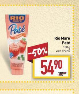 Billa Rio mare paté nabídka