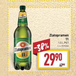 Billa Pivo zlatopramen nabídka