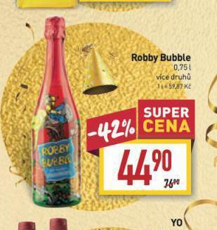 Billa Robby bubble nabídka