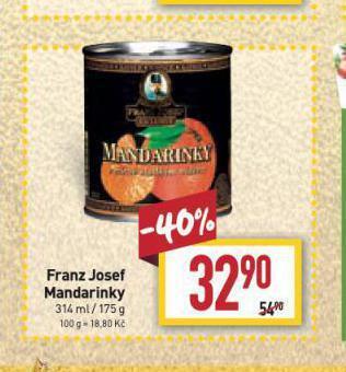 Billa Franz josef mandarinky nabídka