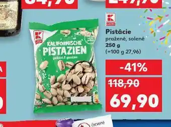 Kaufland Pistácie pražené, solené nabídka