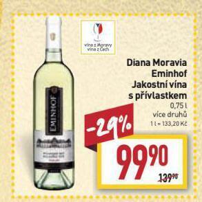 Billa Diana moravia eminhof nabídka