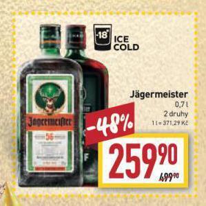 Billa Jagermeister nabídka