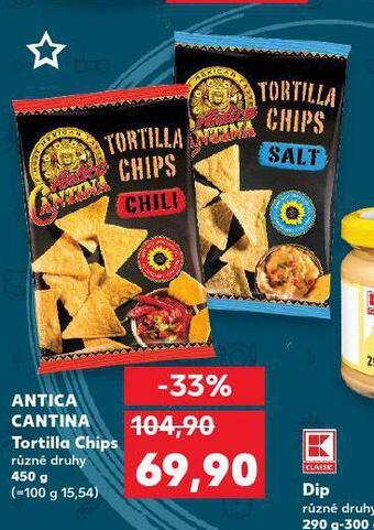 Kaufland Antica cantina tortilla chips nabídka
