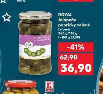 Kaufland Royal jalapeno papričky zelené nabídka