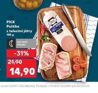 Kaufland Paštika s telecími játry nabídka