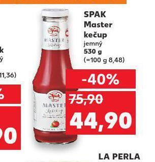 Kaufland Spak master kečup nabídka