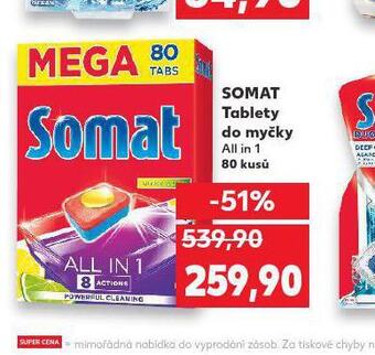 Kaufland Somat tablety do myčky nabídka